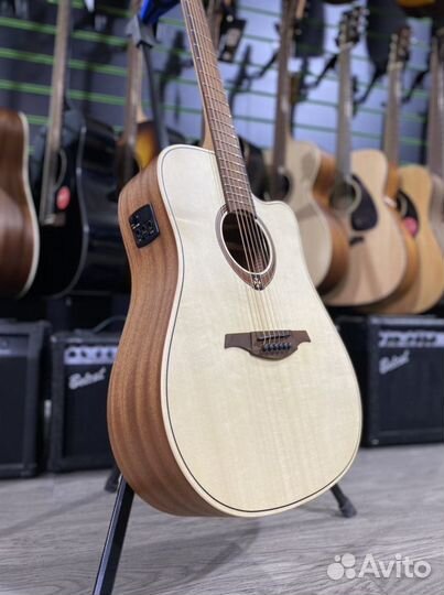 Lag T70d ce электроакустическая гитара массив ели