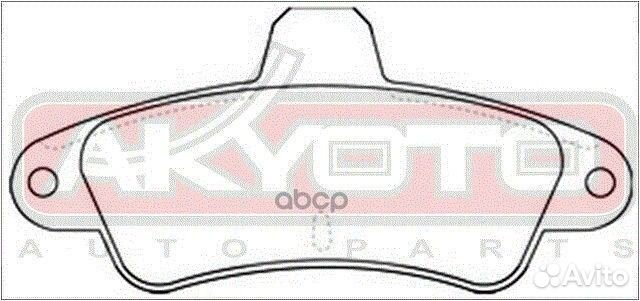 Колодки тормозные дисковые передние AKD-1313 AK