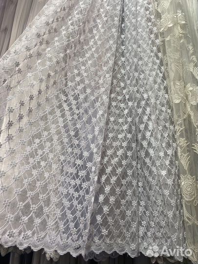 Тюль с вышивкой Турция