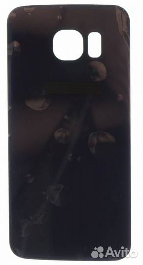 Задняя крышка для Samsung G925 S6 Edge Синяя A+ (с