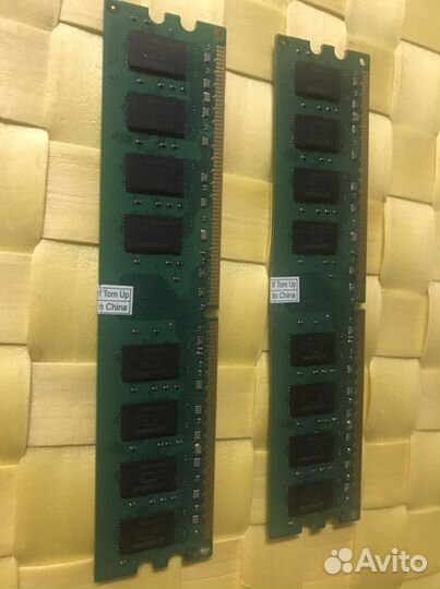 Оперативная память ddr2 2gb crucial-2 шт