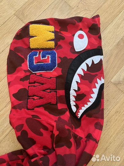 Зип худи bape shark