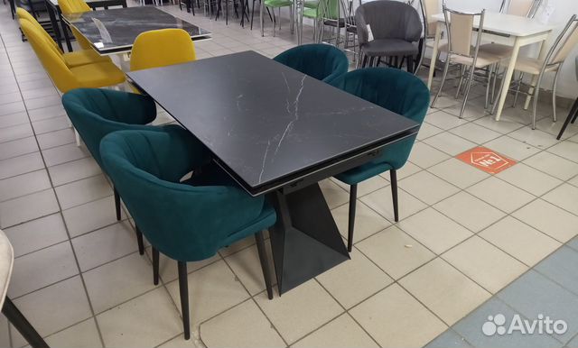 Стол обеденный раздвижной с керамическим покрытием