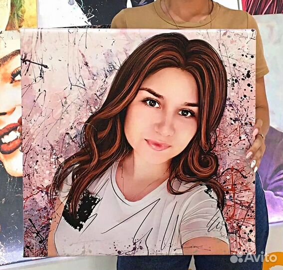 Портрет по фото 120на80 см