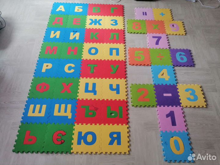 Пазл коврик детский мягкий