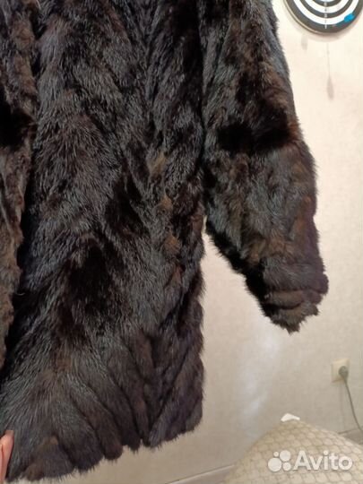 Шуба из норки хвостики