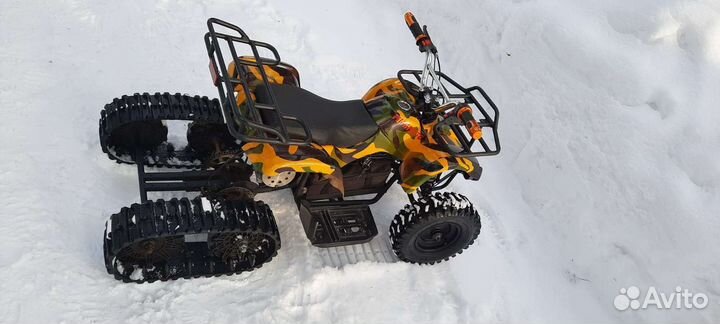 Детский электрический снегоход, квадроцикл