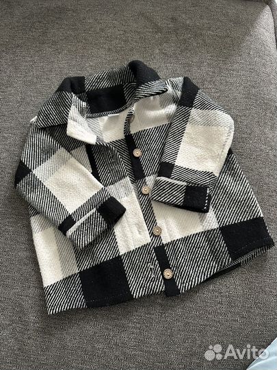 Рубашка в клетку детская