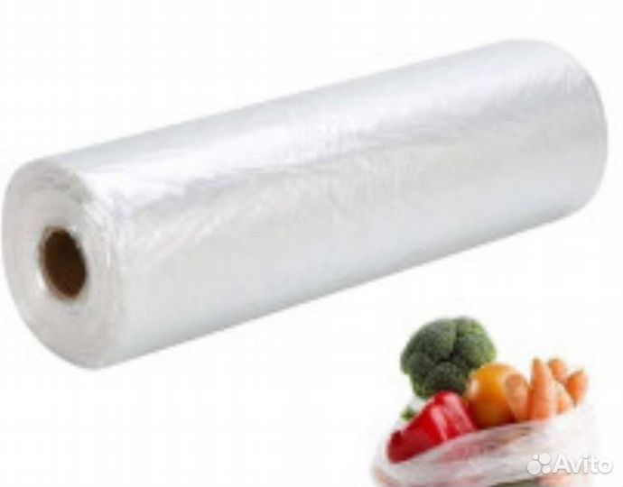 Одноразовые пакеты 30х40 Маркет красный