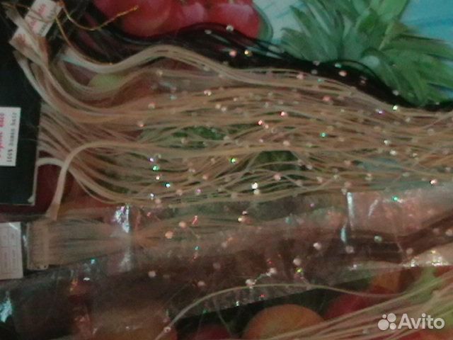 Пряди со стразами