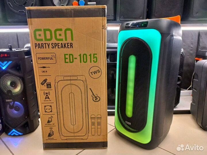 Большая Блютуз колонка 1000вт eden 1015