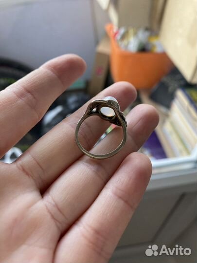 Винтажное кольцо. Лунный камень