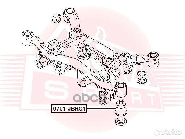 Сайлентблок 0701jbrc1 asva