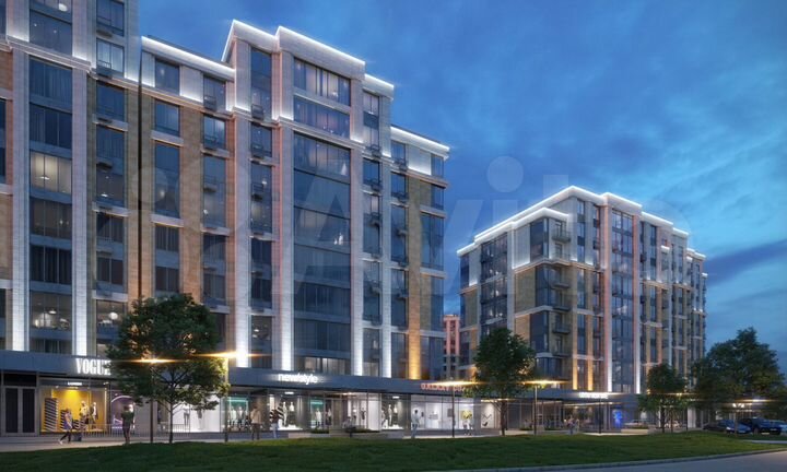2-к. квартира, 61,3 м², 6/9 эт.
