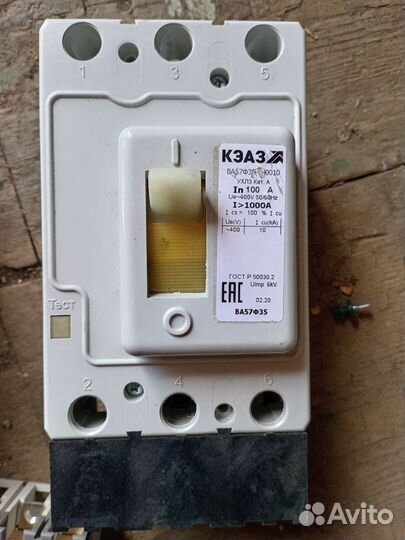 Автоматический выключатель 100а