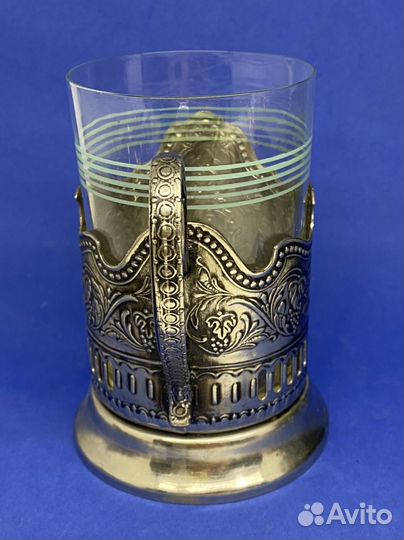 Подстаканник мельхиоровый Космос