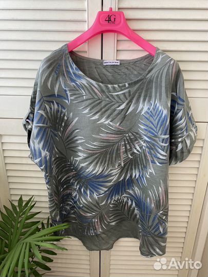 Блуза Лён Италия 50-52