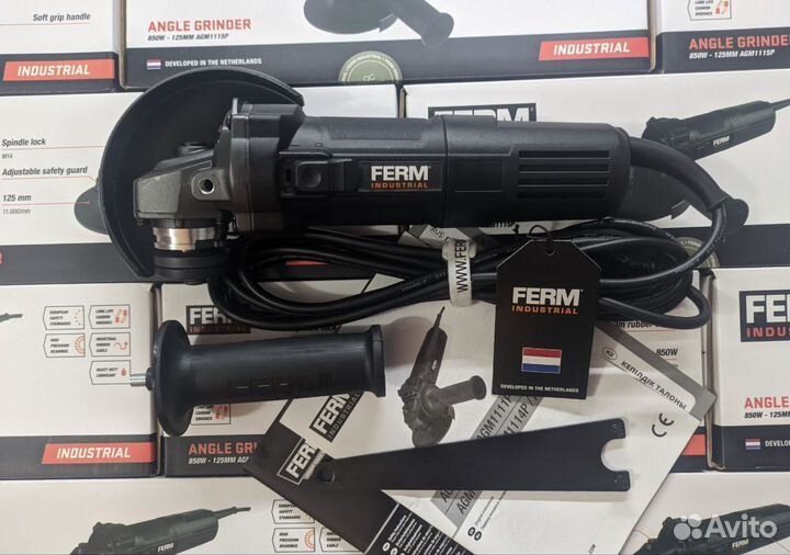 Болгарка ушм профессиональная ferm AGM1114P