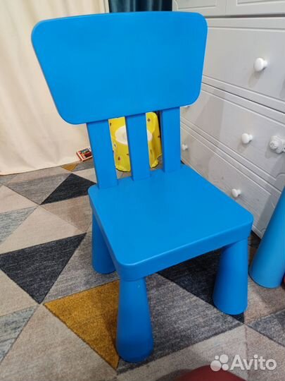 Стол и стул Икея маммут