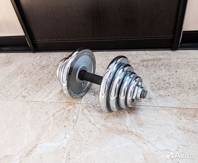 Гантель разборная 13кг (хромированная)
