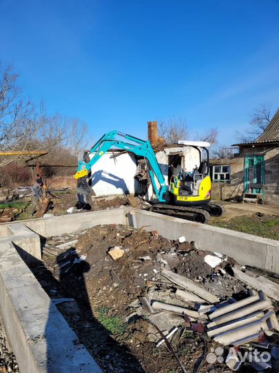 Услуги мини-экскаватора