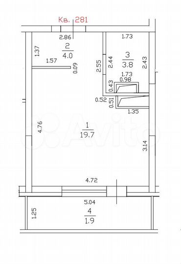 Квартира-студия, 29,4 м², 11/21 эт.