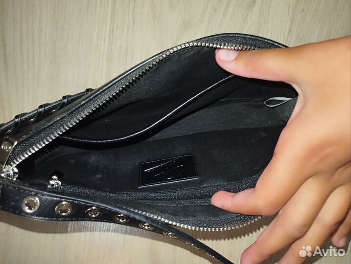 Сумка клатч натуральная кожа женская