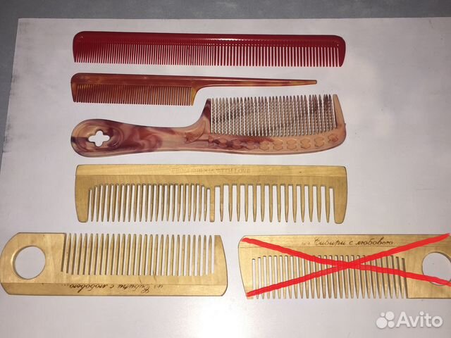 Расчёски дерево, пластик
