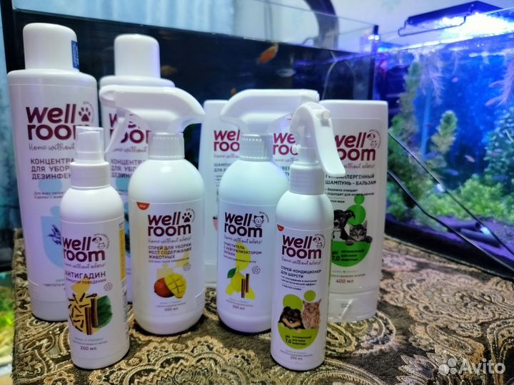 Средства Wellroom для собак и кошек