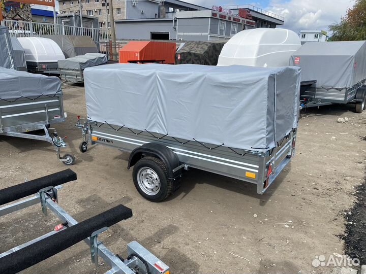 Прицеп Эксперт 2,5х1,3 с тентом 1,0м в Ульяновске