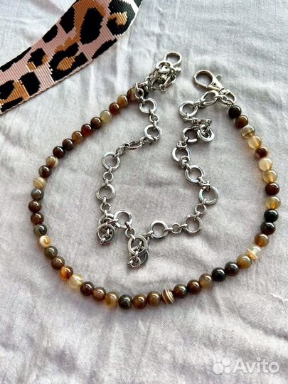 Обвесы на сумку из натуральных камней