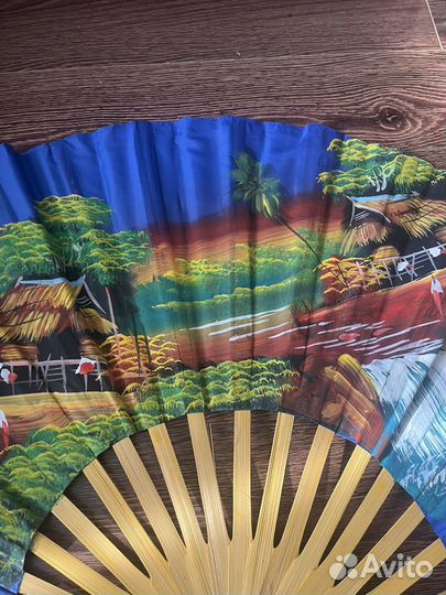 Декор. Веер Большой на стену из Тайланда