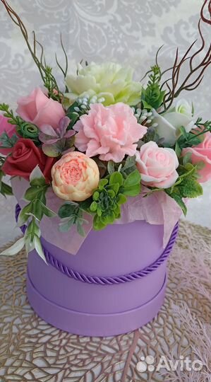 Букет цветов из мыла