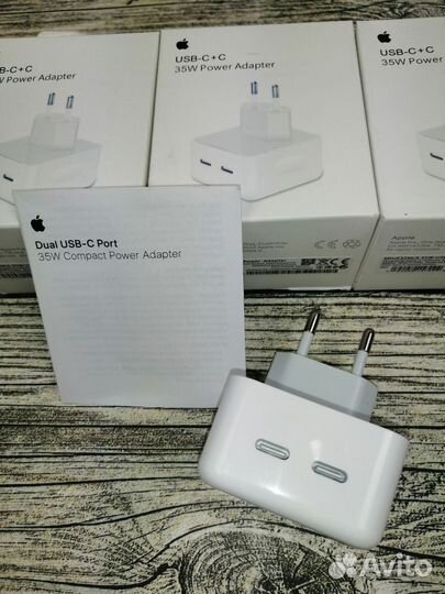 Зарядка на 35W USB-C+USB-C