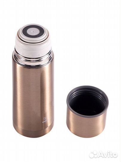 Термос Deli 17650 gold 0.350л. золотой