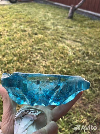 Пепельница цветное стекло СССР