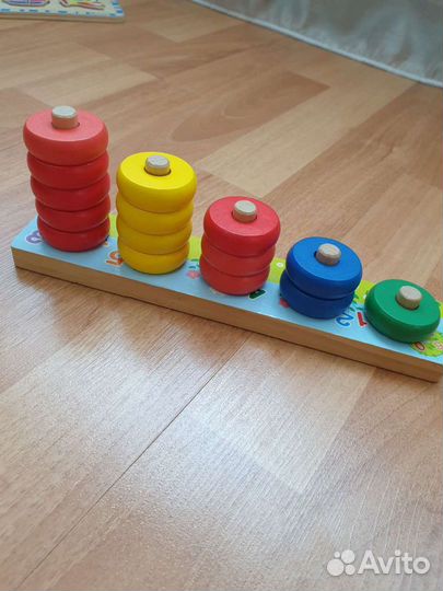 Деревянные пазлы вкладыши