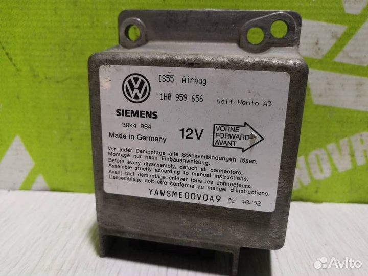 Блок управления AIR BAG Фольксваген Гольф 3 Венто