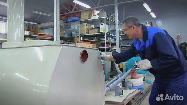 Септик горизонтальный дкс 25М Прозрачная вода