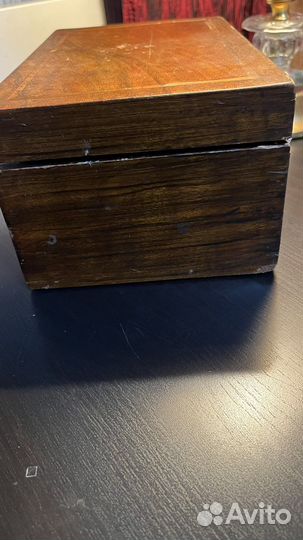 Шкатулка деревянная старинная