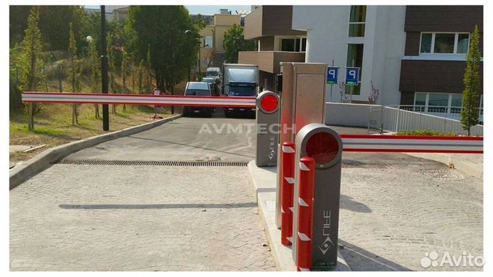 Шлагбаум с установкой
