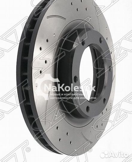 Комплект дисков тормозных передний перфорированные