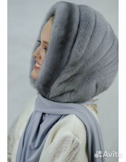 Капор женский меховой шапка норковая