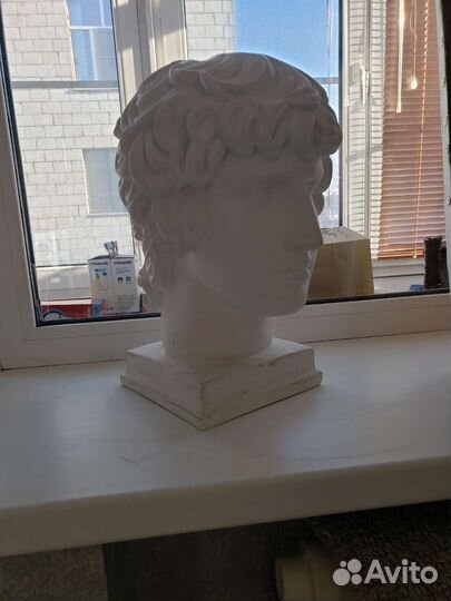 Бюст гипсовая голова Антиноя