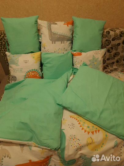 Комплект в детскую кроватку с бортиками