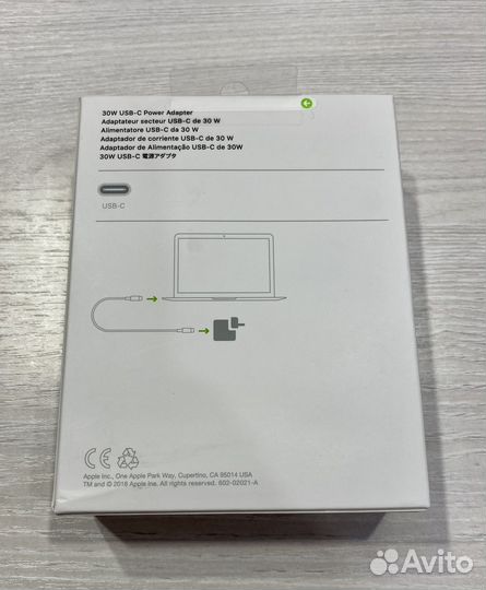 Сетевой адаптер Apple 30W USB Type-C 3A MR2A2ZM/A