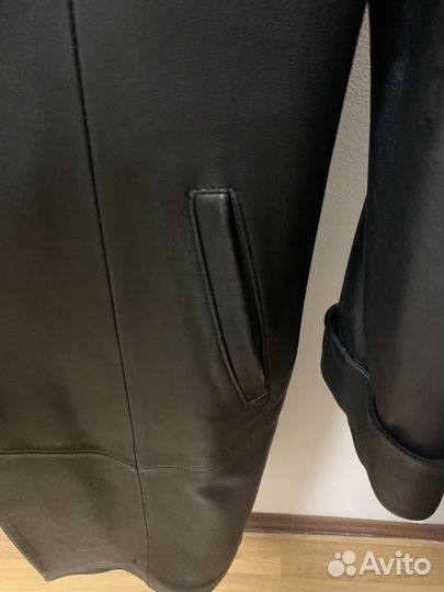 Плащ кожаный