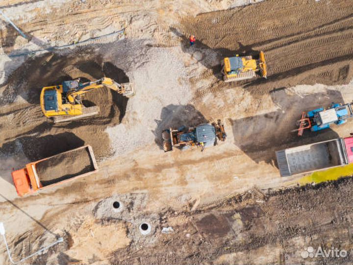 Песок карьерный. В наличии. Рыбушки