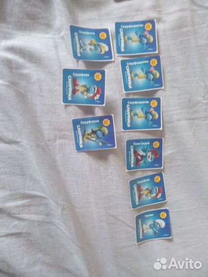 Динозавры, Смурфики, машинки