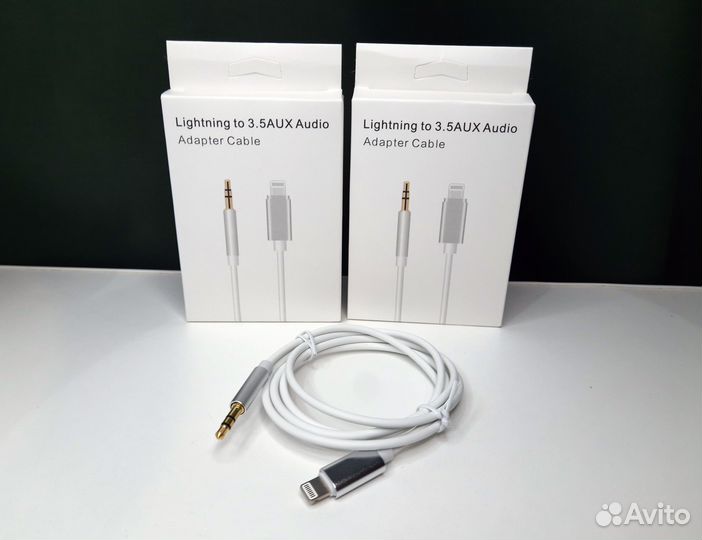 Кабель для iPhone aux / Lightning to 3.5 aux audio